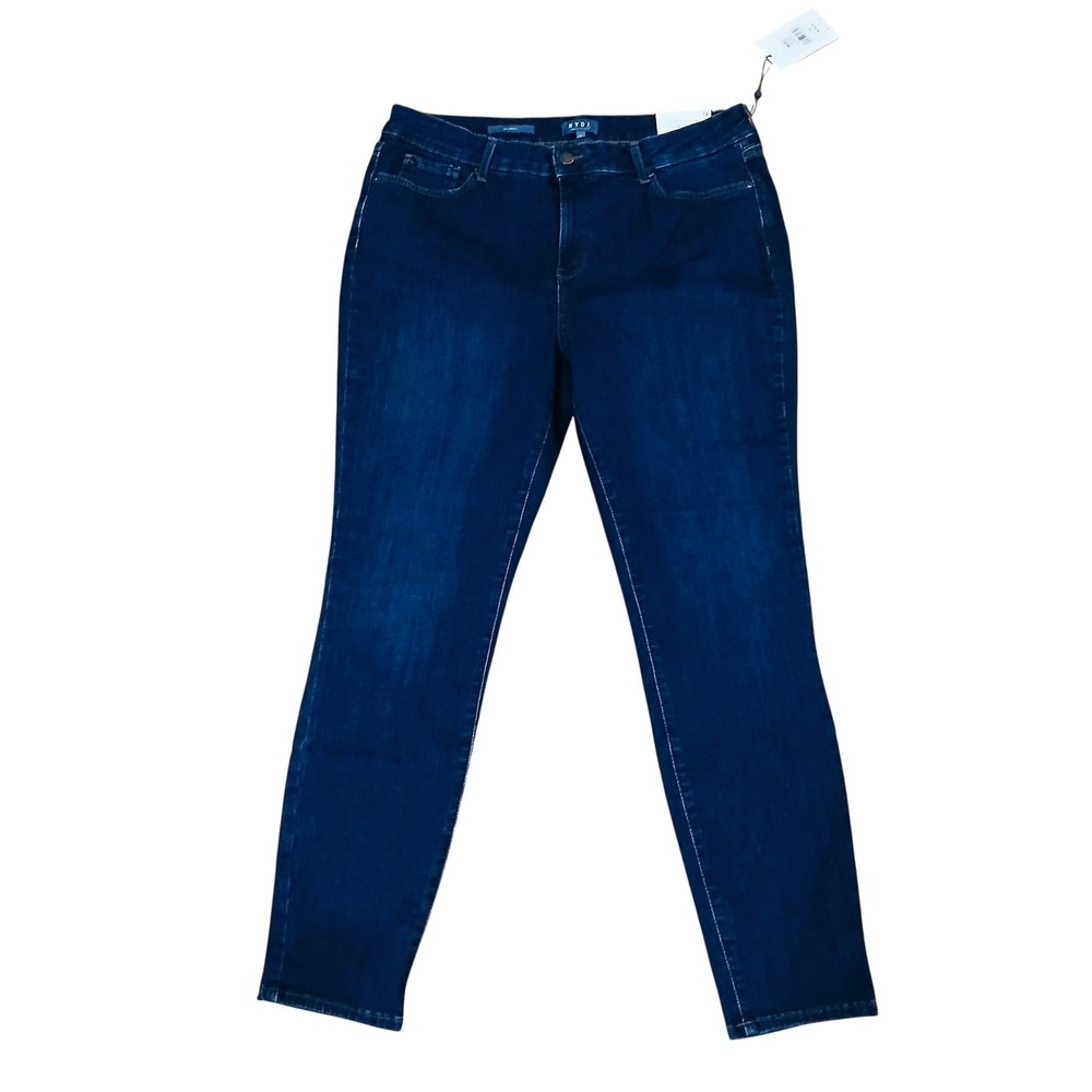 NYDJ Womens Skinny Jeans Medium Wash Lift Tuck Technology MSSD8706 Blue Size 14